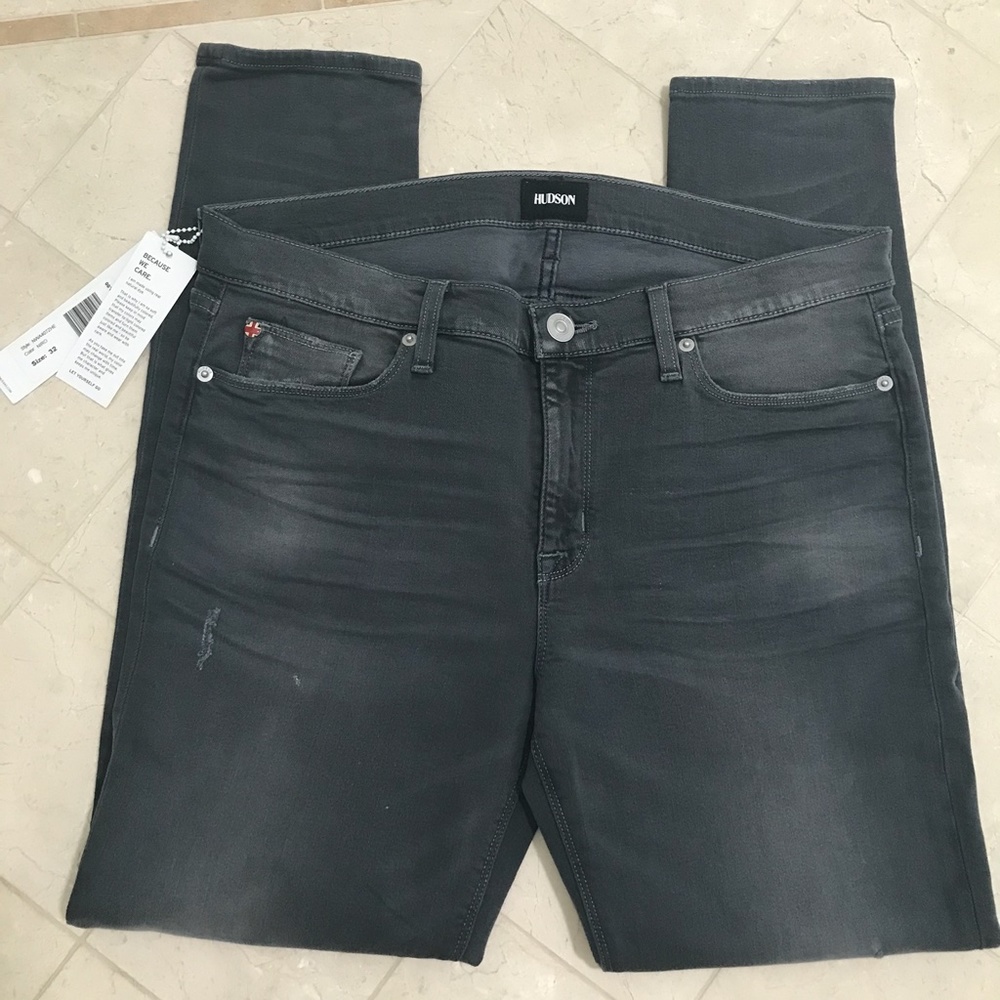 Hudson GRAY Krista Ankle Super Skinny Jeans - 32 - Picture 3 of 5